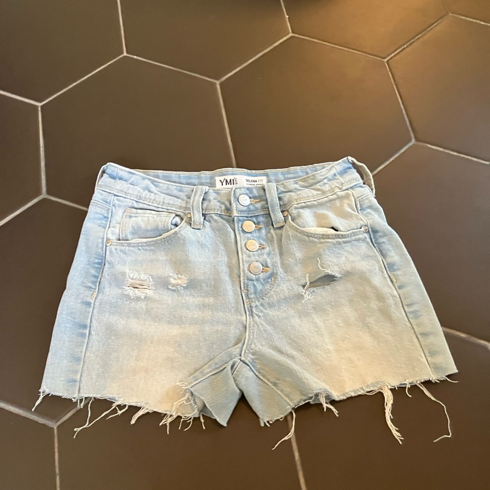 Girls YMI jean shorts.